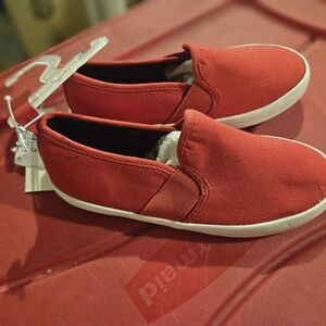 Red Slip-On Kids Shoes